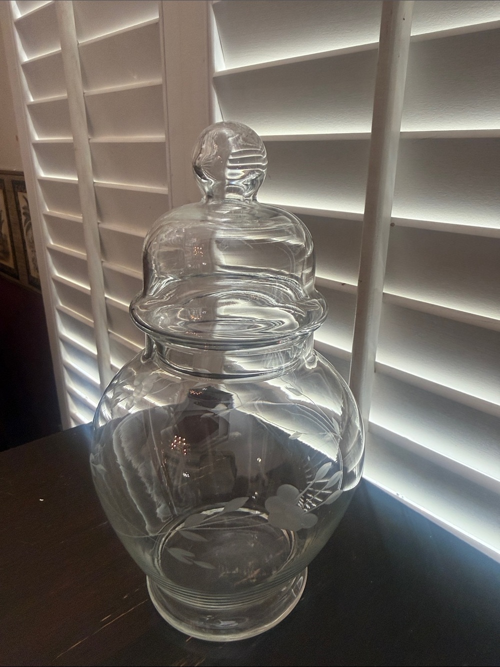 Clear Glass Apothecary Jar with Lid - Home Accents